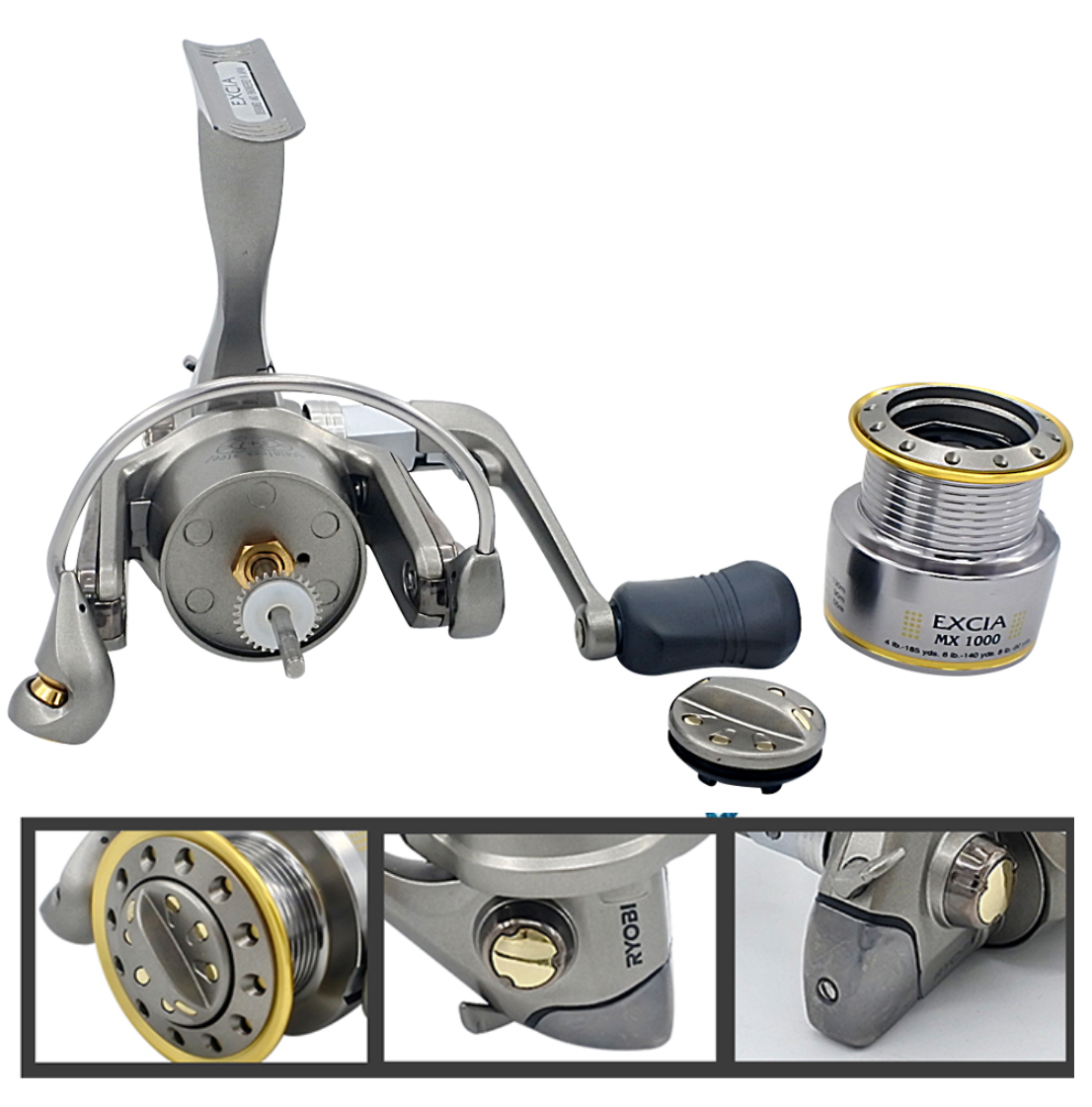 Ryobi Excia 4000 Spinning Reel, 4:9:1 Gear Ratio 8+1BB