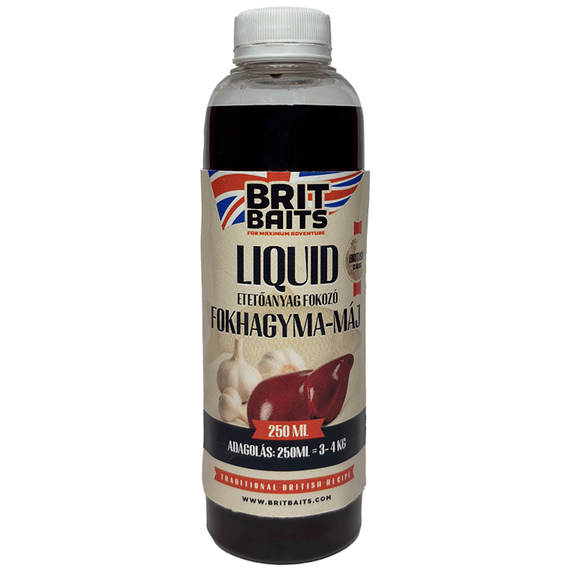 BritBaits Liquid Garlic Liver Attractant 250 ml Fishing Bait Additive for Carp and Coarse Fish